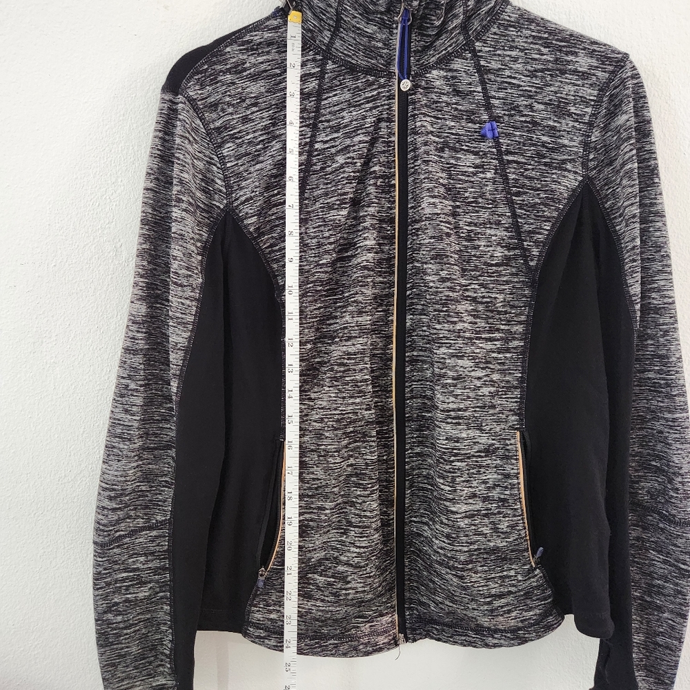 Tangerine Fitted Full Zip Athletic Jacket Grey & Black Women XLarge - Picture 11 of 16